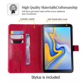 thumbnail image 2 of Galaxy Tab A 8.0 2018 Case, Dteck Slim Fit Embossed Tree Pattern PU Leather Folio Stand Case with Card Holders Cover for Samsung Galaxy Tab A 8 inch 2018 Release SM-T387 Tablet,Red, 2 of 5