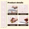 thumbnail image 5 of Pink Peel and Stick Wallpaper Delicate Pink Floral Peonies Soft Blossoms Spring Wall Mural 23.6in x 9.8ft Self Adhesive Removable Wall Paper Renter Friendly Wallpaper for Girls Bedroom Nursery, 5 of 8