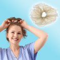 thumbnail image 3 of Ofertas Únicas 1 Pc Scrunchie Moda Oversized Malla Gomas para el Cabello Marrón, 3 of 5