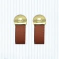 thumbnail image 1 of SHOWERORO 2Pcs Closet Door Hardware Alloy Light Brown Minimalist Furniture Hardware for Interior Designers, 1 of 7
