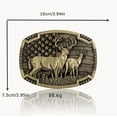thumbnail image 5 of Western Cowboy Belt Buckle - Patriotic American Flag Deerhide Belt,Punk Belt Buckle,Men's and Women's Western Belt Buckle, 5 of 5