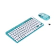 thumbnail image 6 of Incipio Translucent Slim Wireless Keyboard and Mouse Combo, 2.4 Ghz Wireless, Multimedia Controls, Compact Layout-Turquoise, 6 of 15