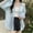 Blue, variant on Women's Casual Chiffon Shirt Long Sleeve Sheer Button Down Loose Fit Lightweight Summer Blouse Oversized Flowy Solid Color Office Daily Wear Purple 2 XL