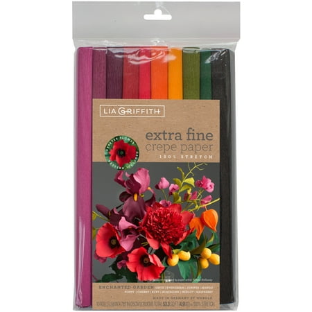 UPC: 0190705000822 | Extra Fine Crepe Paper 10/Pkg-Enchanted Garden