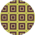 thumbnail image 1 of Ahgly Company Machine Washable Indoor Round Transitional Dark Raspberry Purple Area Rugs, 7' Round, 1 of 7