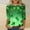Green#cute womens st patricks day shirt, variant on St Patricks Day Shirt Women 3/4 Sleeve Lucky Irish Shamrock Graphic Tees Sparkly Glitter Clover Blouse Tunic Plus Size 2025 Multicolor,S