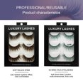 thumbnail image 3 of 6 Pair Fluffy Lashes 3d Mink Lashes Long Thick False Eyelashes Lashes Makeup Mink Eyelashesa, 3 of 5