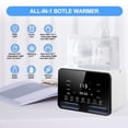 thumbnail image 2 of Baby Bottle Warmer, Lychee Portable Dual Bottle 9-in-1 Fast Milk Warmer & Sterilizer with LCD Display, Timer & 48H Accurate Temperature Control for Breastmilk & Formula, BPA Free, 2 of 7