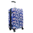 thumbnail image 2 of Tropical Flower 3-Piece Expandable Hardside Spinner Luggage Set - Navy Blue, 2 of 4