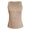 Khaki, variant on SNKSDGM Female Tank Top for Women Pack Cotton Womens White Tank Top Loose fit New Sexy Solid Color Jacquard Versatile Hot Girl Vest Top M
