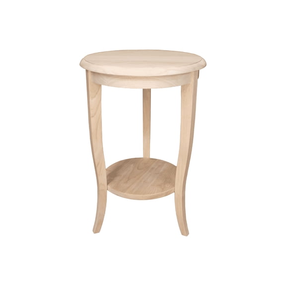 BingLTD - Duncan 16" End Table - Unfinished (TE1601-RW-UNF)