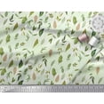 thumbnail image 2 of Soimoi Green Heavy Canvas Fabric Flower Leaves Printed Craft Fabric by the Yard 58 Inch Wide, 2 of 3