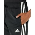 thumbnail image 4 of adidas Women's Primegreen Essentials Warm-Up Slim Tapered 3-Stripes Tracksuit Bottoms (Black, XS), 4 of 5
