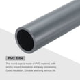 thumbnail image 4 of Tubo redondo rígido de PVC Uxcell 28.8mm ID 34mm OD 8" de longitud gris claro de alto impacto para tuberías de agua, manualidades, fundas de cables, 4 of 6