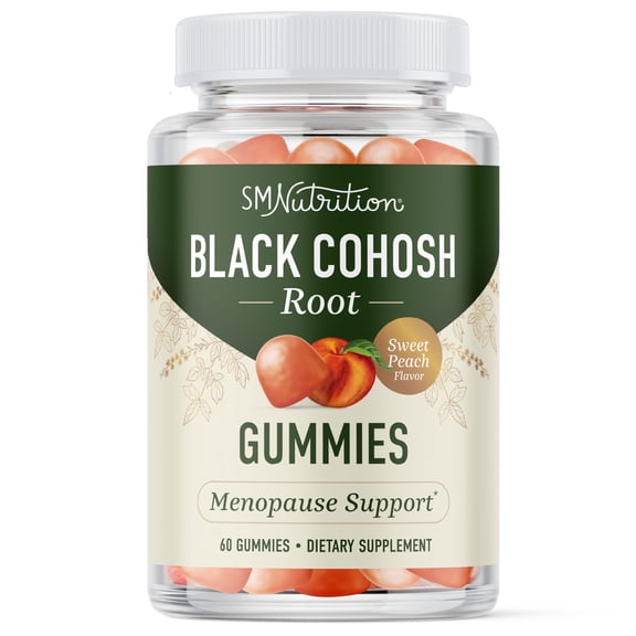 Menopause Support Gummies for Hormone Balance | Hot Flashes, Night Sweats & Bloating Support | 60 Ct