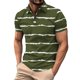 thumbnail image 1 of Los Hombres de Manga Corta Botón Arriba de la Camisa de la Impresión Del Suéter de la Camisa de Cuello de Vuelta, Poliéster, 1 of 4