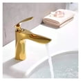 thumbnail image 3 of Gold Basin Faucet Hot And Cold Basin Washbasin Mixer Tap, Single Hole Faucet Toilet Table Basin High Golden Waterfall Faucet ,Versatile Features, 3 of 6