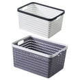 thumbnail image 4 of HAMPPLIES 2Pcs Storage Basket for Bathroom with Hollow Design for Pantry, 4 of 8