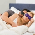 thumbnail image 5 of Soft 3D Eye mask for Sleeping,Machine Washable, 100% Blackout Eye Masks for Airplane Travel Essentials, Purple, 5 of 9