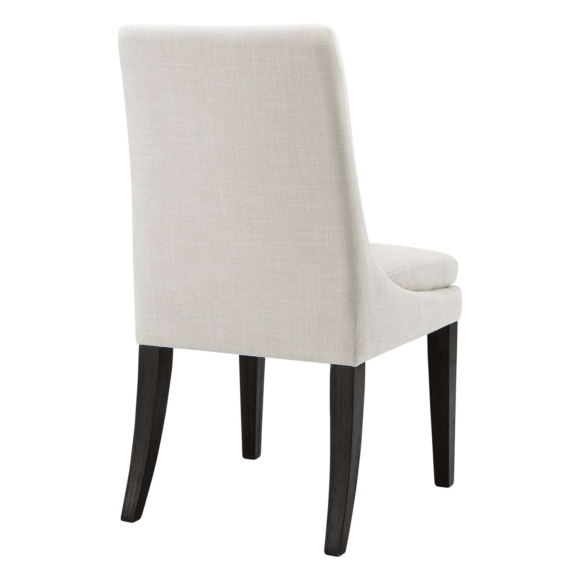 Spruce & Spring Modern Upholstered Dining Chair with Double-layed Cushioned Seat Set of 2, Linen
