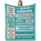 thumbnail image 1 of LHSHID Godson Gifts from Godmother to My Godson Gifts Valentines Day Godson Gifts Birthday Gift for Godson Best Gifts for Godson Ever Unique Godson Birthday Ideas Blanket 30"x40", 1 of 7