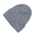 thumbnail image 3 of KKBOTIVE Adult Winter Hat - Beanie for Men Women Cuffed Thick Knitted Unisex Solid Color Winter Hats Beanies Fashion Cap Light Gray One Size, 3 of 5