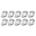 thumbnail image 1 of Abrazadera de Manguera -10 Piezas de Acero Inoxidable Chapado en Zinc Abrazadera de Manguera de Dos Orejas 5-23 mm para Tubo de tubería de Gasolina Fule(15-18MM), 1 of 14