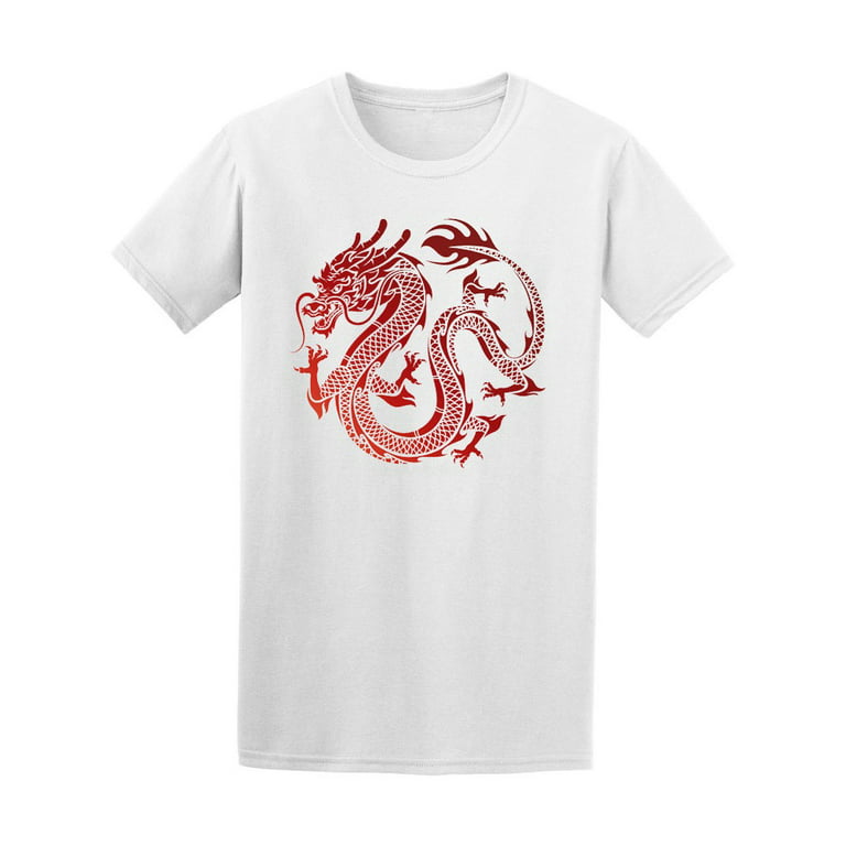 overlap kanal Udtale Asian Traditional Chinese Dragon T-Shirt Men -Image by Shutterstock, Male  Small - Walmart.com