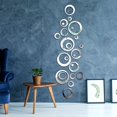 thumbnail image 1 of Wall Stickers，Removable Round Wall Sticker Wall Decal Acrylic Mirror Setting for Home Living Room Bedroom Decor (24 Pieces), 1 of 5