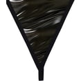 thumbnail image 2 of Sexy Pu Leather Strappy Underwire Garter Belt Lingerie Set, 2 of 5