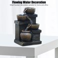 thumbnail image 1 of Tabletop Water Fountain,USB 5V Desktop Flowing Waterfall Flowing Decoration Desktop Waterfall Fountain Extended Durability, 1 of 6