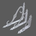 thumbnail image 4 of de 2 soportes de estante con tornillos Accesorios flotantes Estante decorativo Estante de pared Soportes de estante de pared para Blanco 240x190mm Macarena estante de pared, 4 of 6