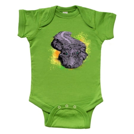

Inktastic Colorful Lurking Gator Gift Baby Boy or Baby Girl Bodysuit