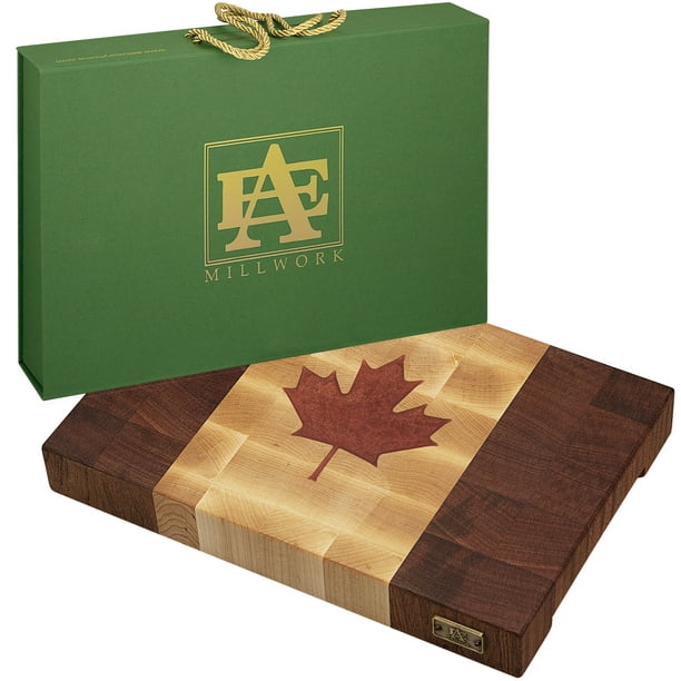Epoxy Cutting Board: Complete Guide & Top 4 Products || 
Leaf Cutting Board Canada Flag Mahogany, Maple, Epoxy Wood End Grain Handmade