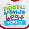 thumbnail image 4 of Inktastic Teacher Mommy Boys or Girls Baby Bib, 4 of 4