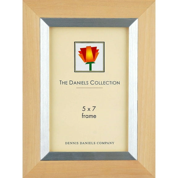 Natural Blonde Oak with aluminum inlay 5x7 by Dennis Daniels - 5x7