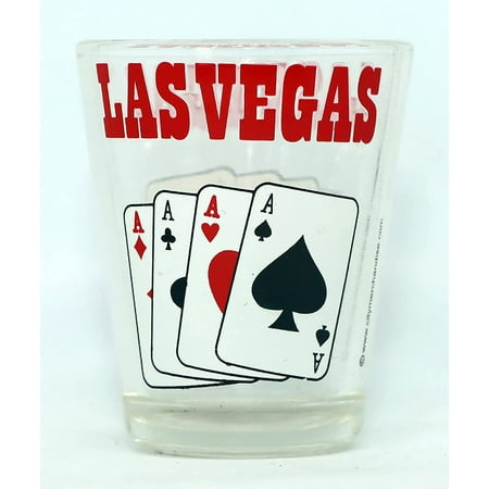 

Las Vegas Nevada 4 Aces Clear shot glass…