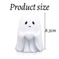 thumbnail image 4 of Figura de fantasma de Halloween: estatua de fantasma de resina espeluznante, lindos adornos de fantasmas de dedos, para decoración de Halloween en interiores y porches, 4 of 5