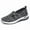 Dark Gray, variant on Women Casual Shoes Summer Fashion Mesh Breathable Round Head Non Casual Sneakers One Foot Stirrup Daily Footwear ,Us Size:7.5