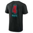 thumbnail image 3 of Men's Ketel Marte Black Arizona Diamondbacks Name & Number Fastball T-Shirt, 3 of 3