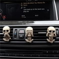 thumbnail image 3 of Adorno De Coche Con Cabeza De Calavera De Resina, Decoración De Salpicadero De Coche Con Cabeza De Tres Calaveras, Estatua De Cabeza De Calavera Personalizada, Figura De Cabeza De Calavera, Cateissary VI003965-00, 3 of 7