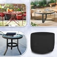 thumbnail image 7 of Round Patio Table Cover 18 Oz Waterproof - 100% Weather Resistant Outdoor Round Table Cover with Air Pocket and Drawstrap for Snug Fit (48" Dia x 24" H, Black), 7 of 7