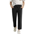 thumbnail image 3 of ZyeKqe Casual Pants for Girls Boys Drawstring Waist Straight Leg Loose Comfy Lounge Pants with Pockets, 3 of 10