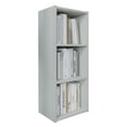 thumbnail image 2 of Castle Place Classic 3-Cube Open Shelf Wood Bookcase, Light Grey, 2 of 5