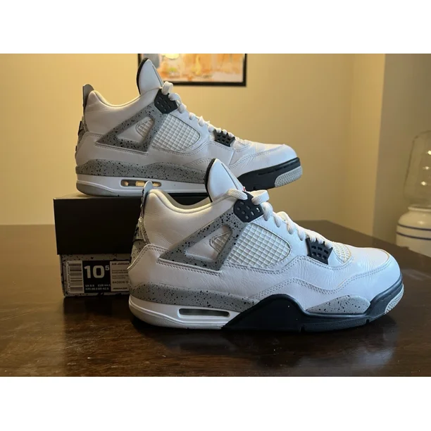 Ni - ke Ni - ke Air Jordan 4 Retro White Cement 2016 Men's Size 10.5