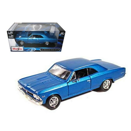1964 Chevelle Wagon - 1966 Chevrolet Chevelle SS 396 Blue 1/24 Diecast Model Car by Maisto