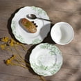 thumbnail image 7 of 222 Fifth Hudson Valley Traditional Green Porcelain Tableware Set, 12 Piece, 7 of 7