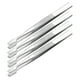 thumbnail image 1 of GOOHOCHY Pinzas para sellos de acero inoxidable, 4 Uds., para coleccionar sellos, pinzas multiusos de punta recta para manualidades y trabajos de laboratorio, color plateado, 1 of 7