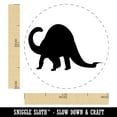 thumbnail image 2 of Brontosaurus Dinosaur Solid Self-Inking Rubber Stamp Ink Stamper - Yellow Ink - Medium 1 Inch, 2 of 7