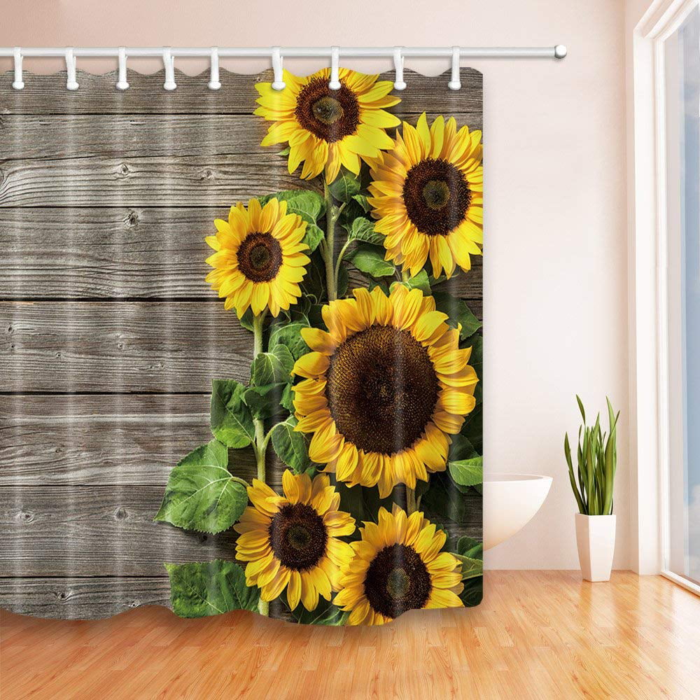 Details about   Pumpkin and Sunflower Shower Curtain Bath Curtain Decor Fabric 71 In 